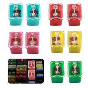 10PCS 자동차 퓨즈 키트 20A / 30A 40A 50A 60A를 포함한 저차 모음 과부하 없이 자동 전기 시스템을 보호하는 필수 차량 액세서리 J 케이스 퓨즈(낮음)