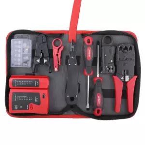 CAT5 RJ11 하이 스펙 9p 네트워크 케이블 테스터 도구 키트 세트 이더넷 LAN 크림퍼 펀치다운 동축 스트 등