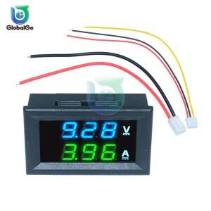 Dc 100 v 10a 미니 0.28 인치 led dc 디지털 전압계 전류계 앰프 테스터 자동차 야외 실내