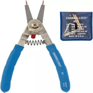 Channellock 스냅 링 플라이어 927 내부외부 고정 잠금 8인치
