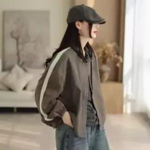 마요 가을 여성야구점퍼 PU가죽 야구점퍼 점퍼 슬림핏 상의 UNO3