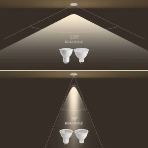 5/10/20pcs 천장 스포트라이트 세트 8W GU10 기본 AC220V 120V 에너지 절약 통 LED 각도 조절 회전 실내 조