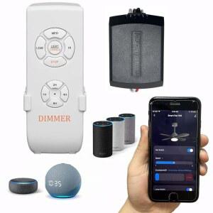 범용 스마트 WIFI 천장 리모컨 키트 ALEXA GOOGLE 어시스턴트 라이프 앱과 호환되며 허브 필요 없음 DIMMER