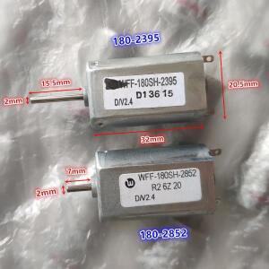 긴샤프트 180 DC 모터 FF-180SH-2395 전기 면도기용 2.4V 금속 브러시