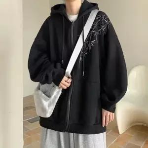 남성용 회색 캐주얼 맨투맨 봄가을 카디건 후드 긴팔 집업 커플 MODU3