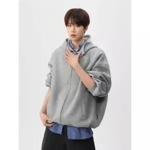가을 남자 후드 카디건 트레이닝 집업 상의 루즈핏 MODU3
