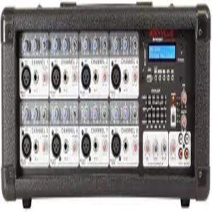 블루투스/EQ/Effects가 포함된 Rockville RPM80BT 2400w 전원 8채널 믹서/증폭기
