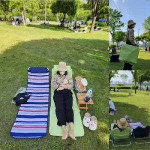 [블로썸스틸][블로썸스틸] IT-23063 휴대용 비치베드 그라운드체어 (15564916A)
