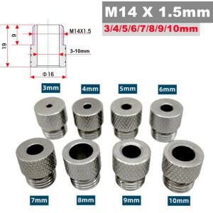 드릴 슬리브 목공 가이드 JIG IN DOWELING KET 부싱 웨어러블 HOLE 10MM 담금질 강철 M14X1