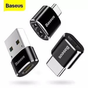 [호환] Baseus USB C타입 OTG 어댑터 USB-C 수 to 마이크로 암 컨버터  S20 USBC 커넥터용