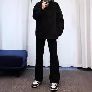 보니따스 남친 바지 팬츠 검정 청 배기핏 봄가을 슬림핏 ADOR3