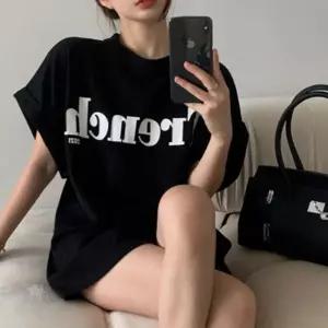 냉감 속건 프렌치 루즈핏 여자 티셔츠 아이스 쿨링 여름 나그랑 기본 반팔티