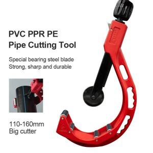 휴대용 튜브 커터 금속 가위 파이프 14-65mm/110-160mm 구리 PVC PPR PE 절단 도구 용 이중 목적