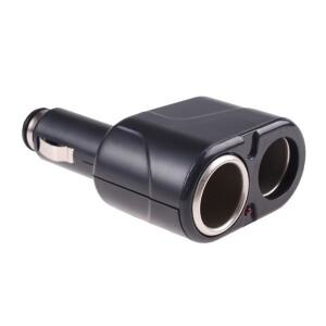 Dual Ports 12V/24V Car Cigarette Lighter Splitter Plug Auto Charger Socket Adapter for SUV Truck RV