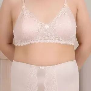 [하프클럽/]브라 ZF 빅사이즈 레이스망사 스트랩 스포츠브라형 B컵