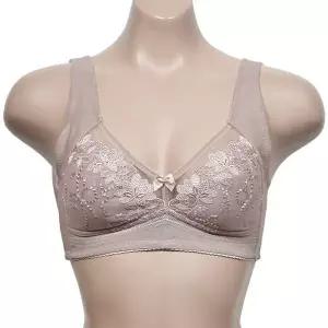 [하프클럽/]노와이어 보엠 A컵 ZF 자수 플라워 보정브라 여성 레이스