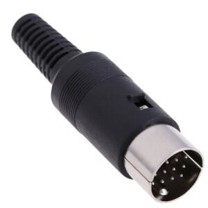 수인라인 오디오 어댑터 커넥터, 키보드 컴퓨터용 DIN-13P 플러그, AV Kenwood Icom, DIN 13 핀, 1PC