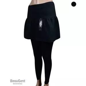 [하프클럽/]면 2단 최강의 후레아 복원력 치마레깅스 ZF 솔리드