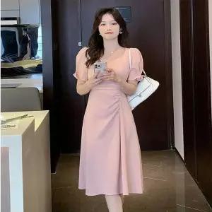 [블로썸스틸][블로썸스틸] 결혼식 하객룩 사이드 셔링 원피스 (10885450A)