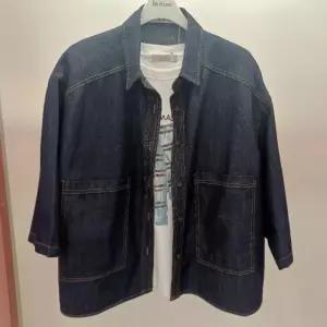 Latium HC06 데님 루즈핏 큰주머니 남방 7부 카라 청쟈켓 D2621jk02
