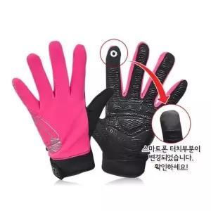[하프클럽/]5색 1개 남성 여성 기모 안감 겨울 등산 장갑 방한 자전거 스마트