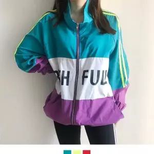[하프클럽/]TBZ 레트로 삼색 여자 바람막이