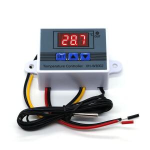1-10Pcs XH-W3002 220V /12V 디지털 LED 온도 컨트롤러 10A 조절기 제어 스위치 프로브 방수 센서