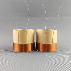 2pcs 50.5mm 베이스 코일 스피커 수리 액세서리 화이트 알루미늄 4F 사운드 공기 배출구 DIY 부품 8ohm