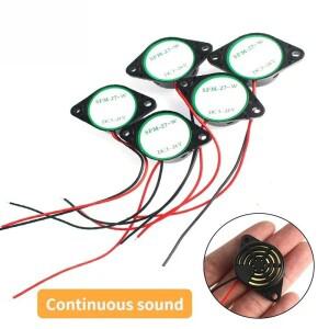5pcs SFM-27 활성 전자 버저 DC 3-24V 20ma 알람 사이렌 Arduino 용 95dB 높은 데시벨 연속 경고음 스피커