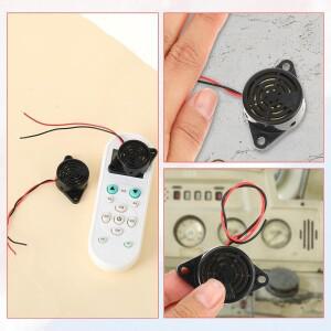 1개 고음량 100dB 전자 버저 알람 DC3V-24V 비프 톤 링거 연속음 아두이노 자동차 밴용