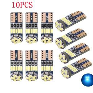 10x T10 W5W 4014 15SMD LED Canbus 고전력 자동차 클리어런스 웨지 사이드 라이트 인테리어 돔 독서 램프