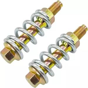 지펠로 2PCS 자동차 배기 스프링 볼트 및 너트 키트 M10 x 1.25 자동 개스킷이 포함된 하드웨어 차량 교체