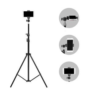 모바일 삼각대 카메라 용 45cm 경량 휴대용 SLR 블루투스 호환 데스크탑 캠 스탠드 모노포드 스마트폰