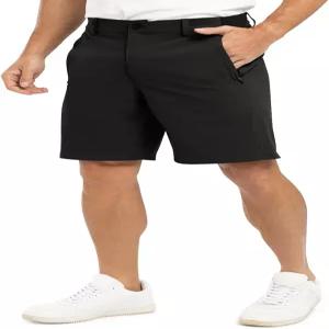 TBMPOY 남성 9인치 골프 반바지 퀵 드라이 캐주얼 드레스 플랫 프론트 스트레치 경량 업무 출장용