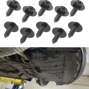 SCUARI 10PCS 펜더 스크류 자동차 액세서리 범퍼 스플래시 실드 커버 언더 그릴 탭핑 패스너 RAV4 ES GS LS