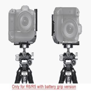 R5 R6 Meta L 브래킷 Arca 스위스 유형과 호환 가능 배터리 그립 케이스가 있는 카메라용 Canon EOS 퀵 릴
