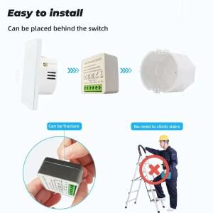 무선 스마트 스위치 조명, 벽 패널 리모컨 미니 릴레이 리시버, 가정용 LED 램프 선풍기, 433Mhz RF 86