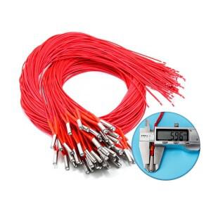 12V/24V 40W 50W 30W 세라믹 카트리지 히터 6*20mm 1M /2Meter 케이블 3D 프린터 프린트 헤드 유도 가열