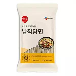 이츠웰 납작당면 1Kg 10개납작한 넓적 업소용 가정용 찜닭 떡볶이 마라탕 사리 중국 사리면