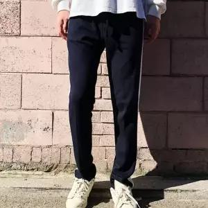 [하프클럽/]TBZ KING 화이트 배색라인 남자 트레이닝바지