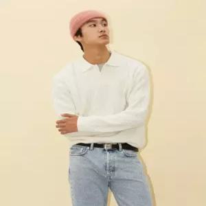 빈폴 멘 아란 케이블 칼라넥 니트 아이보리 (BC4951C220) 니트웨어 남성니트 C