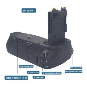 Mcoplus BG-6DII 수직 배터리 그립, 캐논 EOS 6D Mark II SLR 카메라용 BG-E21