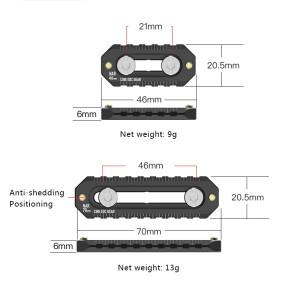 미니 NATO 레일 카메라, 떨어짐 방지 퀵릴리즈, 나토 두께 6mm 길이 46 70mm, FX3/FX30 핸들 케이지