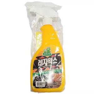 내장재 타이어광택 레자 색상복원 자동차 왁스 600ml 차량 고왁스 코팅제 세용품 광택제 유색 표면제 복원