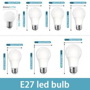 10PCS LED 전구 E27 220V 6W 9W 12W 15W 18W 20W 조명 높은 밝기 낮은 에너지 소비 거실 홈 Blubs