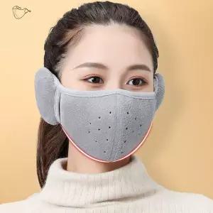 [하프클럽/]귀가리개 마스크 스노우보드 라이딩 겨울 회색 골프귀마개