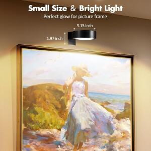 3Pcs 배터리 작동 그림 빛 자기 Led 원격 디 밍이 가능한 타이머 3 조명 모드 아트 디스플레이