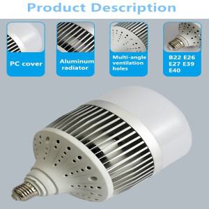 LED 글로브 전구 B22 E26 E27 E39 E40 80W 120W AC220V 에너지 절약형 볼 램프 가정 공장 바닥 작업장 조