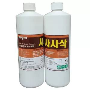 안셈 사사삭 1L 욕실 타일 줄눈 세정제 찌뜬때 제거제 클리너