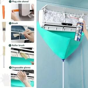1-10Pcs 에어컨 청소 가방 키트 세척 컨디셔닝을위한 방수 배수구 배수관 Ac Aircon 클리너